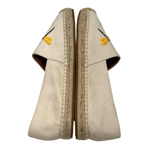 Kate Spade Dragonfly Natural Espadrille Slip On Novelty Flats Women’s 8 - Picture 11 of 16